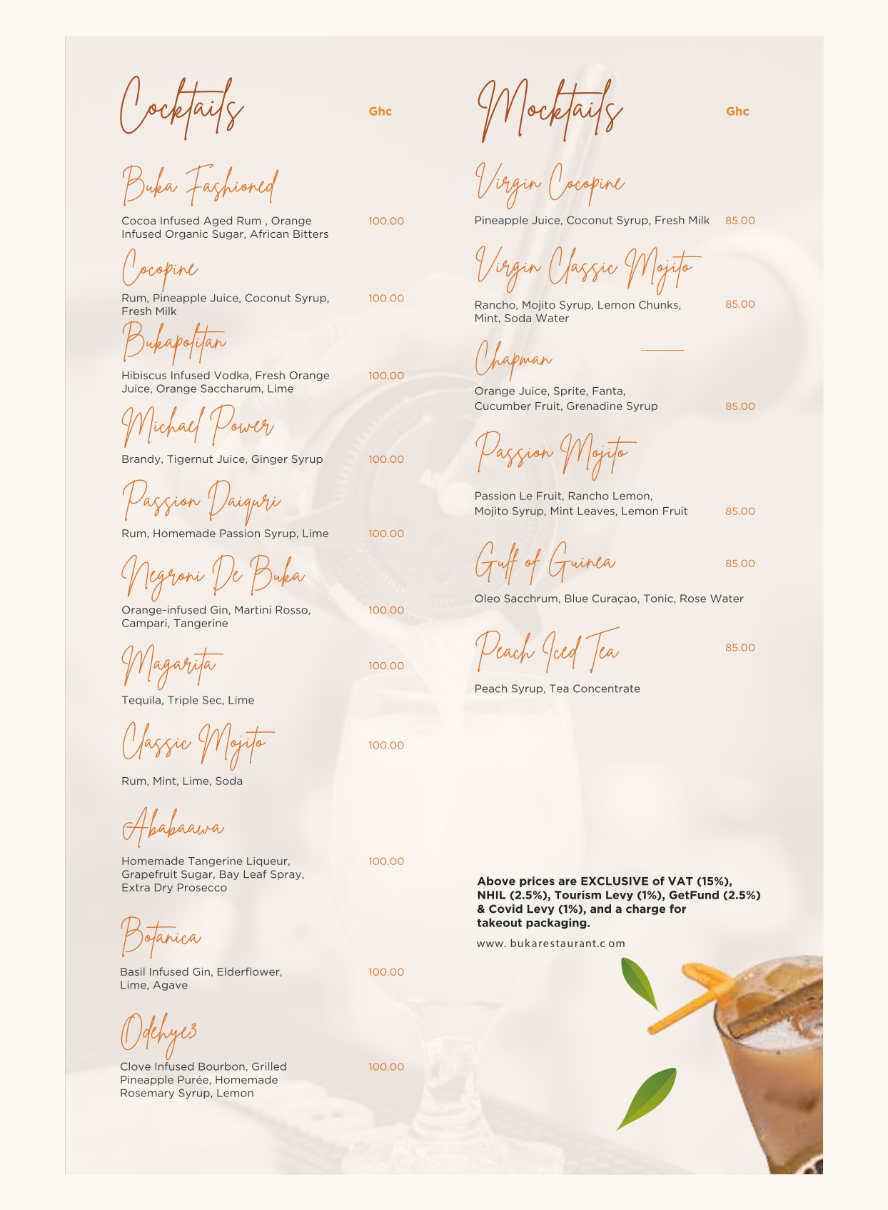 Menu List